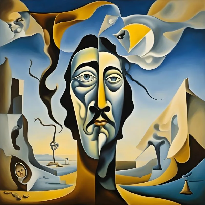 Surreal ai image of Salvador Dali